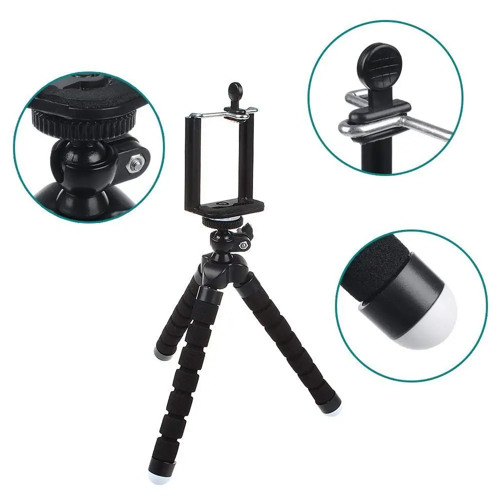 
Mini Flexible Sponge Octopus Tripod Table Desk Tripod Phone Holder Stand for smartphone & Camera Tripod 