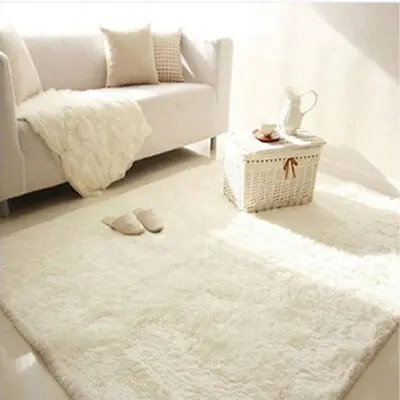 Fluffy Rugs Pad Anti Slip Doormat Home Carpet Bedroom Living Room Floor Mat Soft