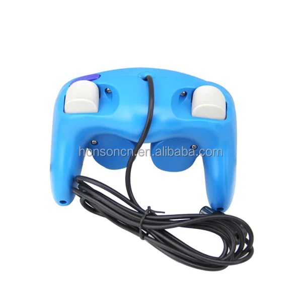 Синий цвет для Gamecube контроллер USB проводной ручной джойстик