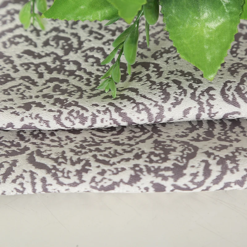 2019 Luxury floral jacquard valance curtain with tassel for living room