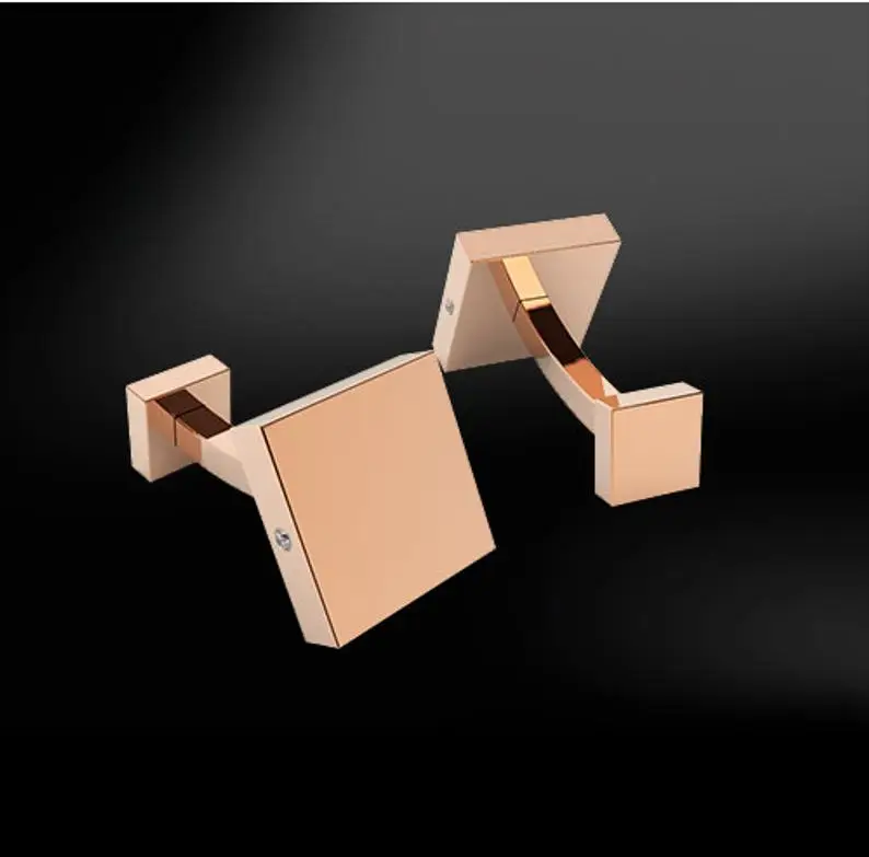 Роскошные мужские ювелирные изделия под заказ брендированные запонки квадратные