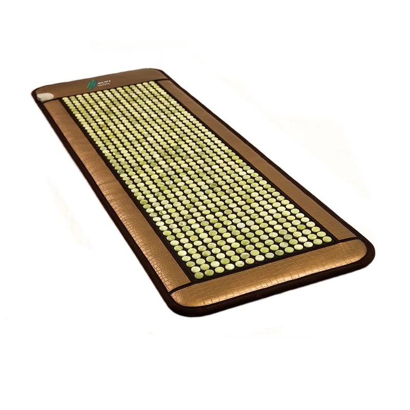 
Best Quality Price Jade Body Massage Vibrator Pad Korea Style Acupuncture Mat With Jade Crystal Healing Mat Mattress 