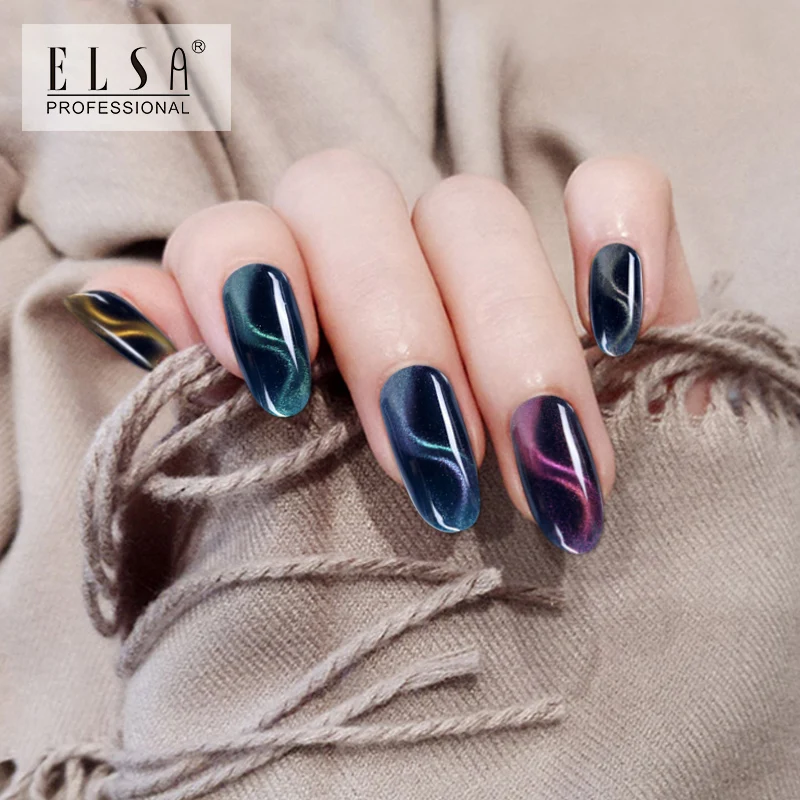 
ELSA Nail gel Chameleon Magnet Gel Polish 3D Cat Eyes UV Nail Polish Soak Off Long Lasting Led Gel Nail Varnish 
