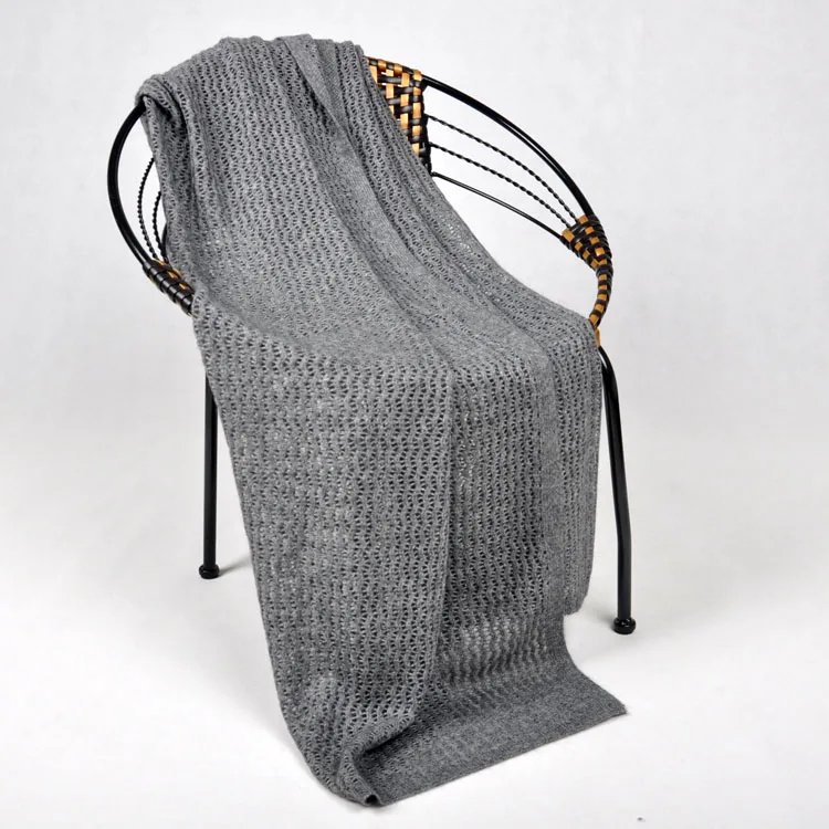 2018 новые модные серые выдалбливают леди кашемир одеяло шарфы платки шерсть пончо для женщин