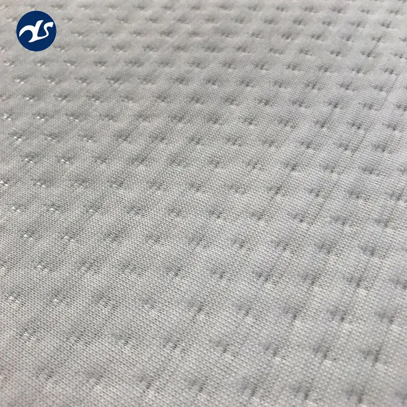 Bed covers mattress protector polyester jacquard knitting fabric