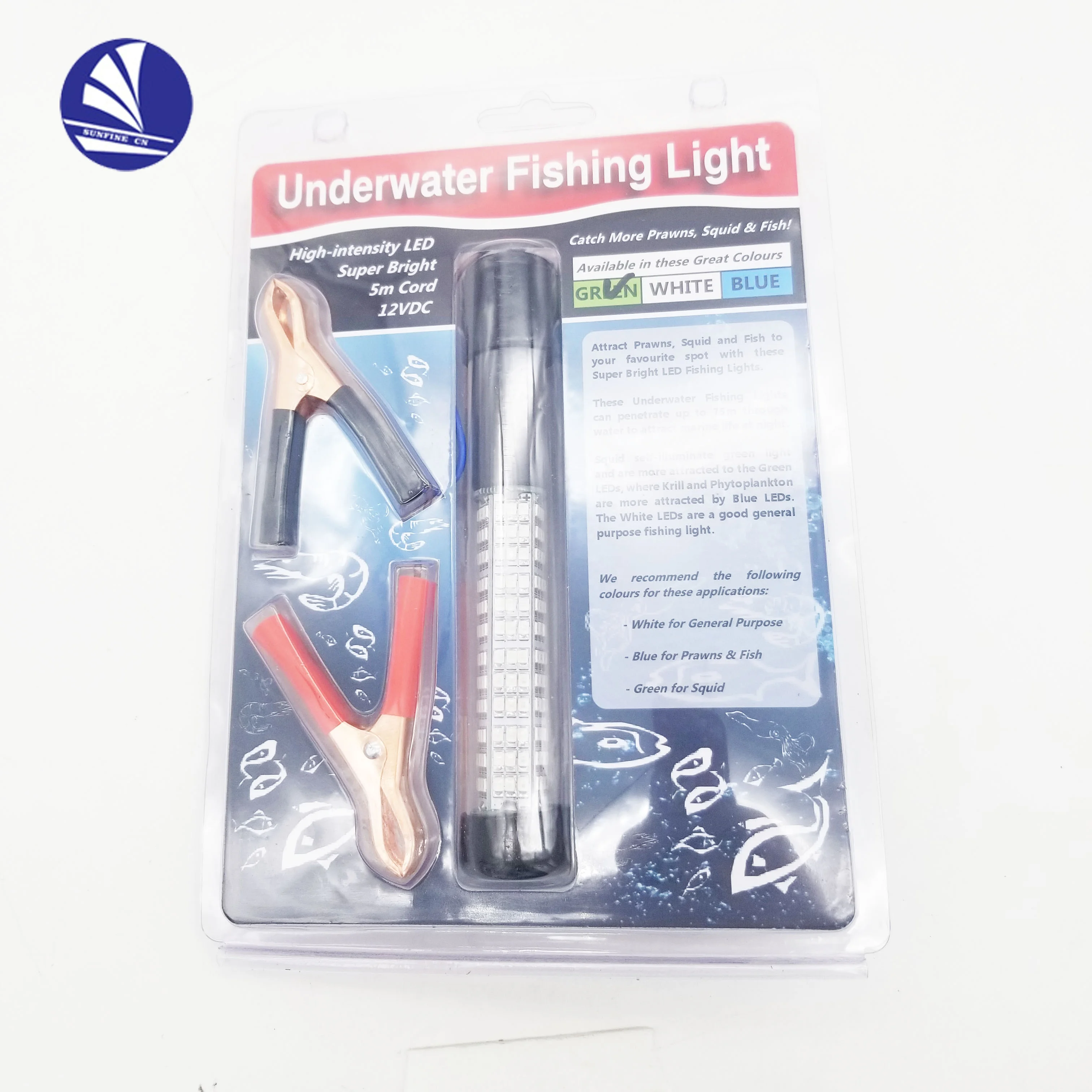 Outdoor 12V Underwater LED  squid fishing light for boat marine