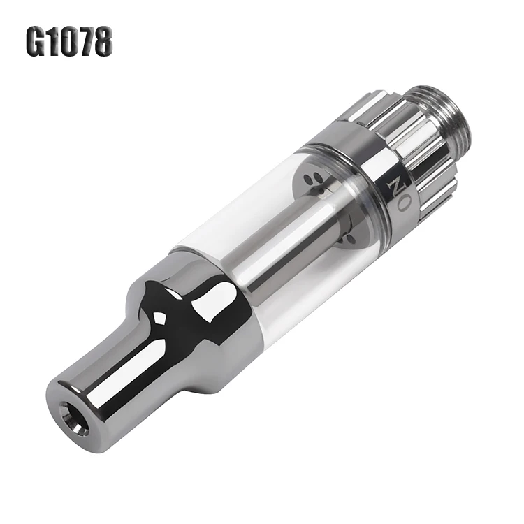 
Big vapor refillable glass tube leakproof 510 thread thick oil cbd tank 1 ml vape cartridge pens 