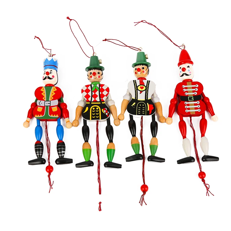 
Traditional Wooden Pinocchio Marionette String Puppet 