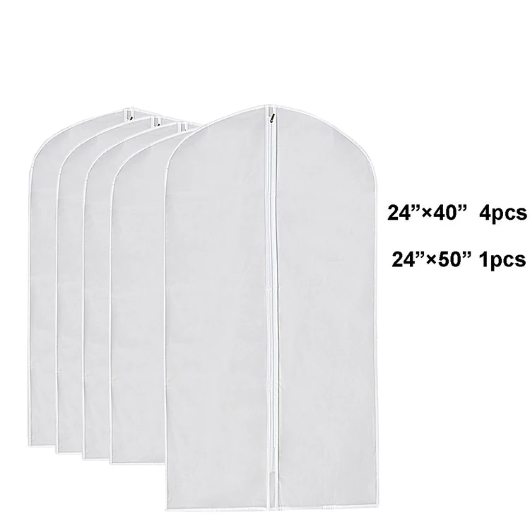 Custom superior quality cheap price portable transparent garment bag suit bag