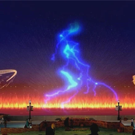 Customized outdoor 30M laser projector show water screen