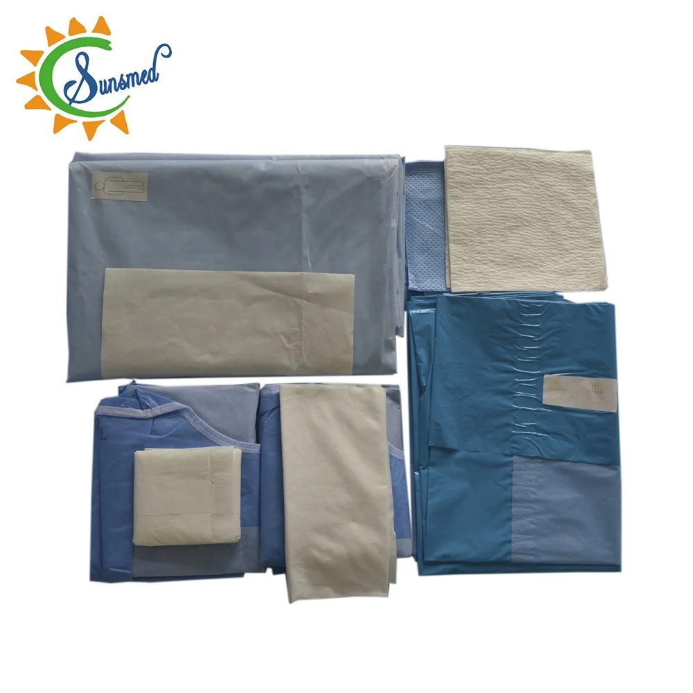 Sterile surgical c-section pack c-section drape pack cesarean pack