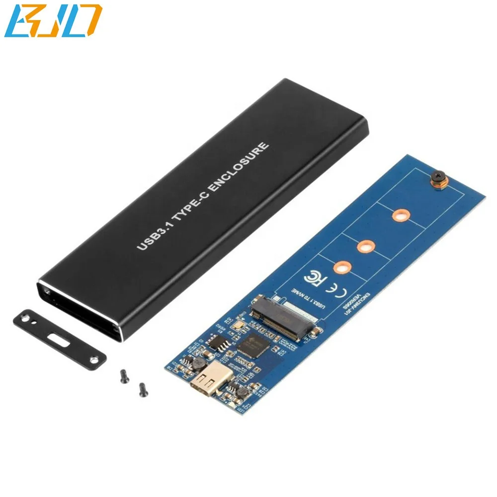 NVMe к USB адаптер PCI-E M.2 M ключ SSD USB3.1 Type-C Gen2 10 Гбит/с Конвертер доска с корпусом