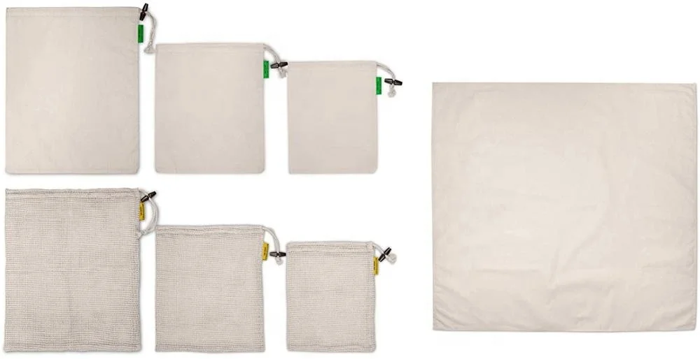 Сетчатая Сумка на шнурке из 100% хлопка