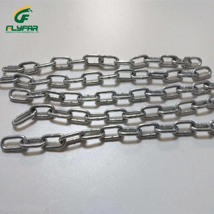 Galvanized Iron Steel Short Link Chain DIN763 DIN766 DIN764 Standard Chain