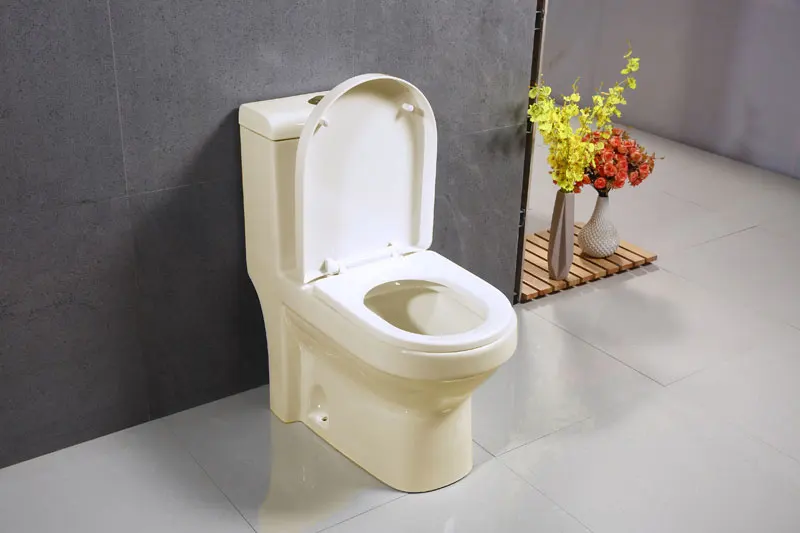 Muslim China YIDA Beige Color luxury Commercial Bathroom Accessories Back To Wall Wc Tank Sanitary Ware Toilet And Sink Set