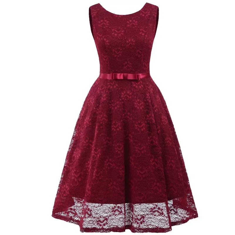 
Office Lady Elegant Women Party Lace Bight Casual Dress 