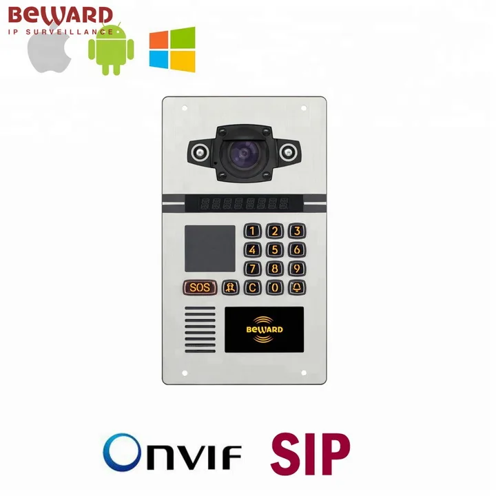 Beward door intercom video android 2 apartment home intercom system