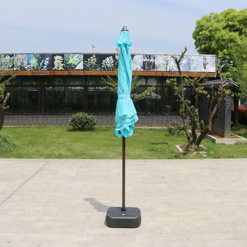 Наружная садовая мебель для патио пластиковый Зонт с ручным приводом от солнца