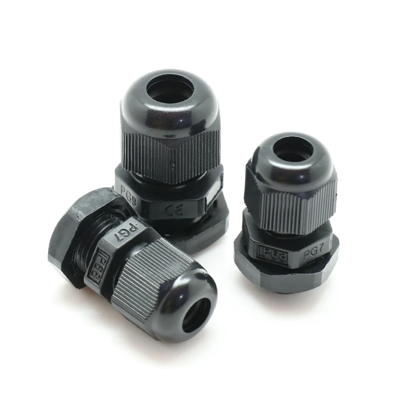 BAOTENG высокое качество IP68 водонепроницаемый пластиковый ПВХ Нейлон m10 резиновый кабельный сальник