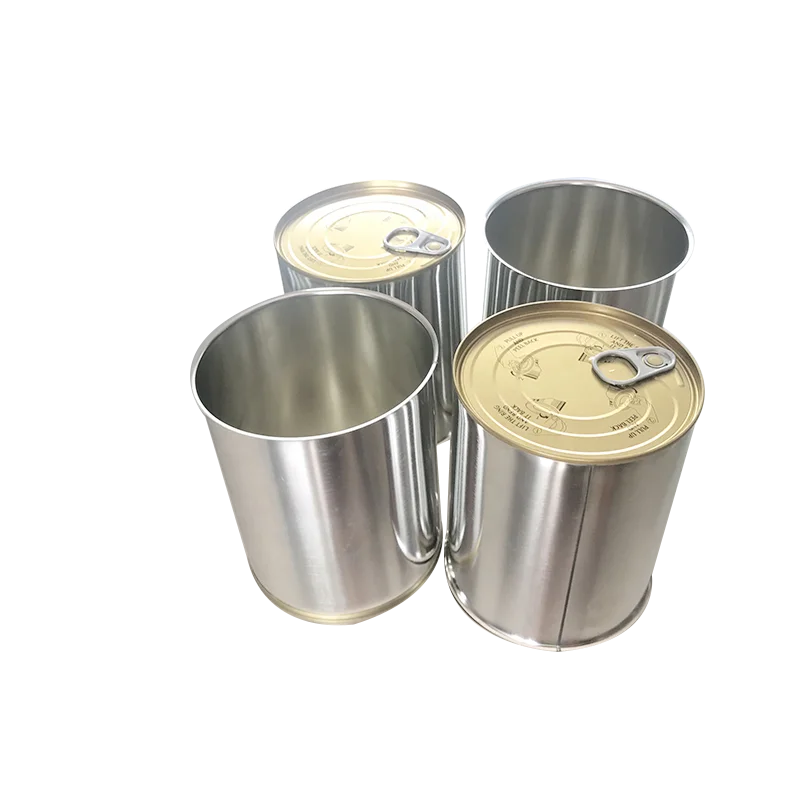 
Factory Price Ring-pull Tin Can Easy Open Lid Round Tin Can 