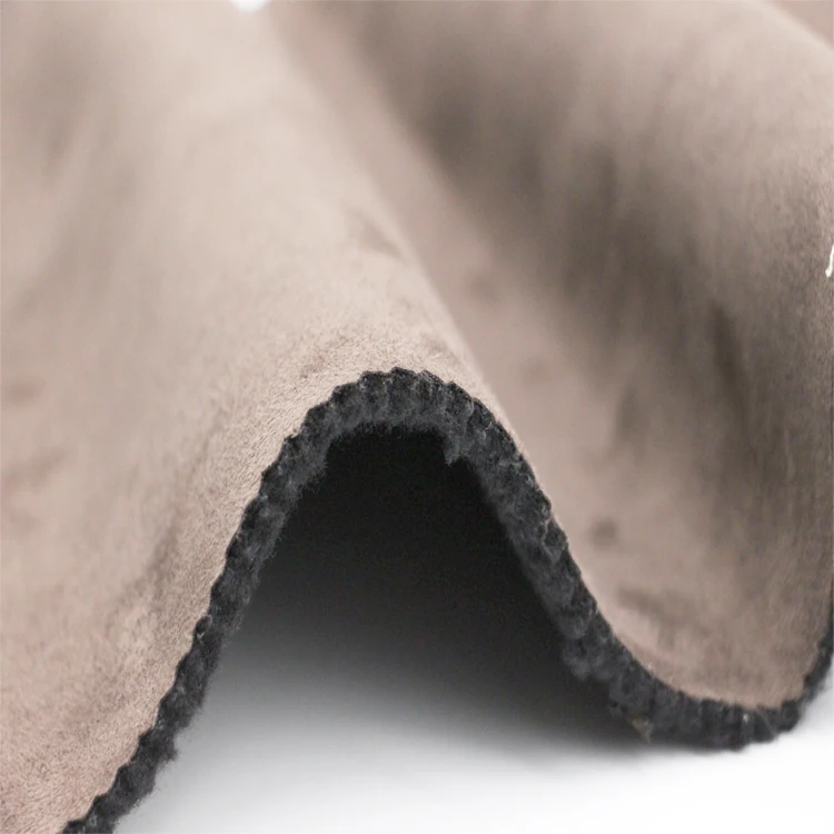 Hot Sell Polyester Thick Suede Bonded Sherpa Fabric for Jacket
