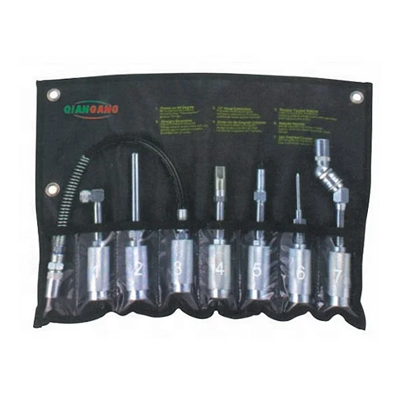 
7pcs grease gun accessory lube accessory kit set 