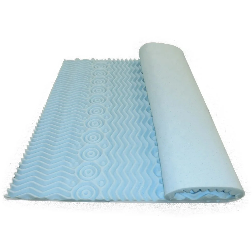 Top Quality 2 3 Inch White Color Eggcrate  Memory Foam Mattress Topper