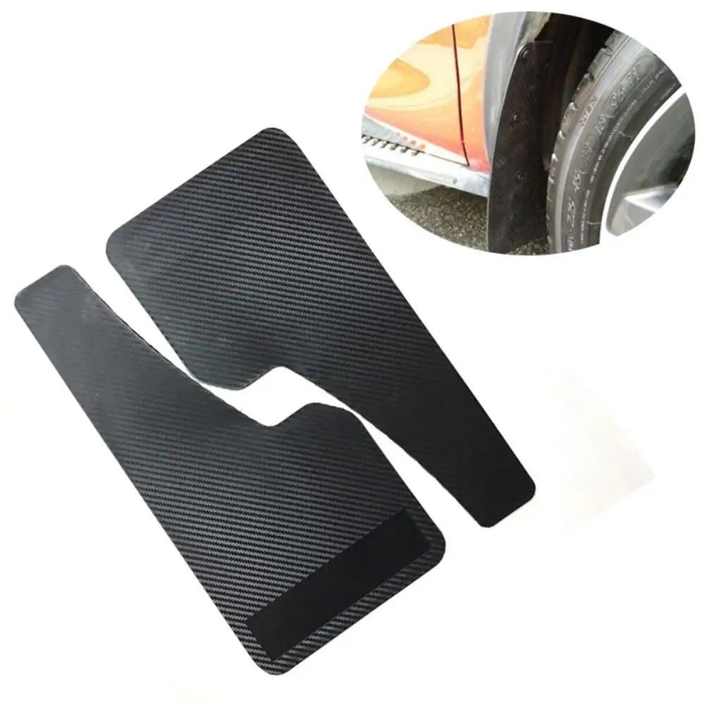 2PCS Auto Mudflaps Wheel Moulding Fender Mudguard Left & Right Universal for SUV Car Racing Car Truck Van Mudguard Pair Carbon F