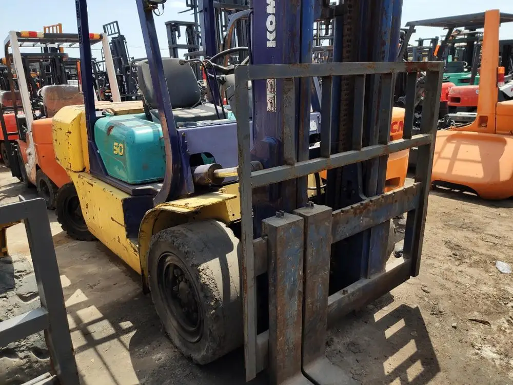 Used Komatsu Fd50 5 Ton Diesel Forklift Original Japan Komatsu Forklift for Sale
