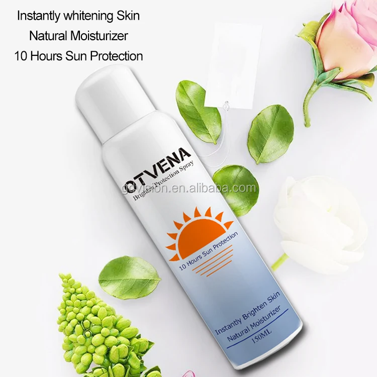 Частная торговая марка SPF 50 + мгновенный отбеливающий Солнцезащитный спрей