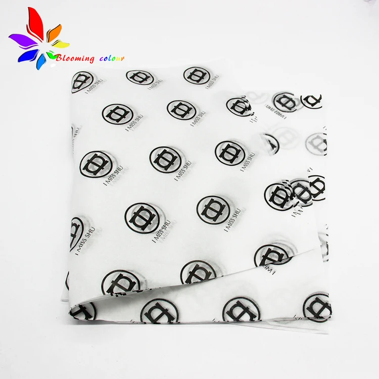 
Cheap Custom printed logo recycled packing tissue paper for shoes 