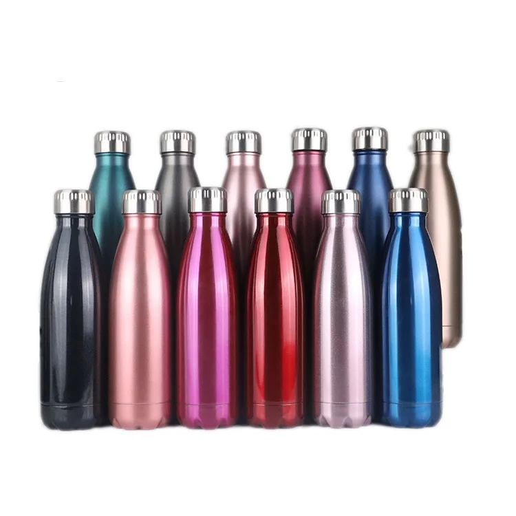17oz Double Wall Stainless Steel Vacuum Insulated Leak Proof Cola Shape Flask Kids Thermoses for Sports Travel Outdoor Gift