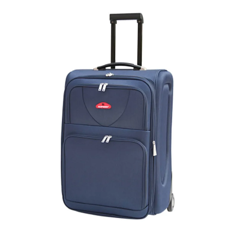 Fashion beautiful trolley suitcase trolley soft case luggage set for 4 wheels