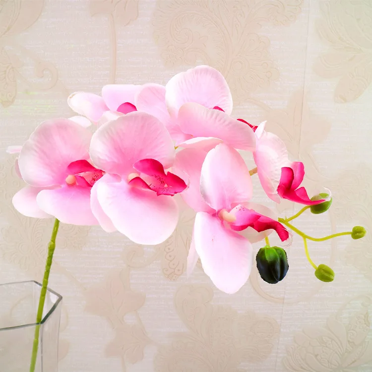 
high quality new style silk flower butterfly orchid artificial flower on home living room decoration 