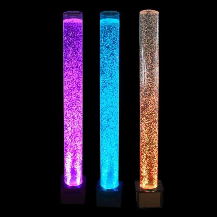 pretty pop led lighting acrylic led water bubble tube marriage decoration