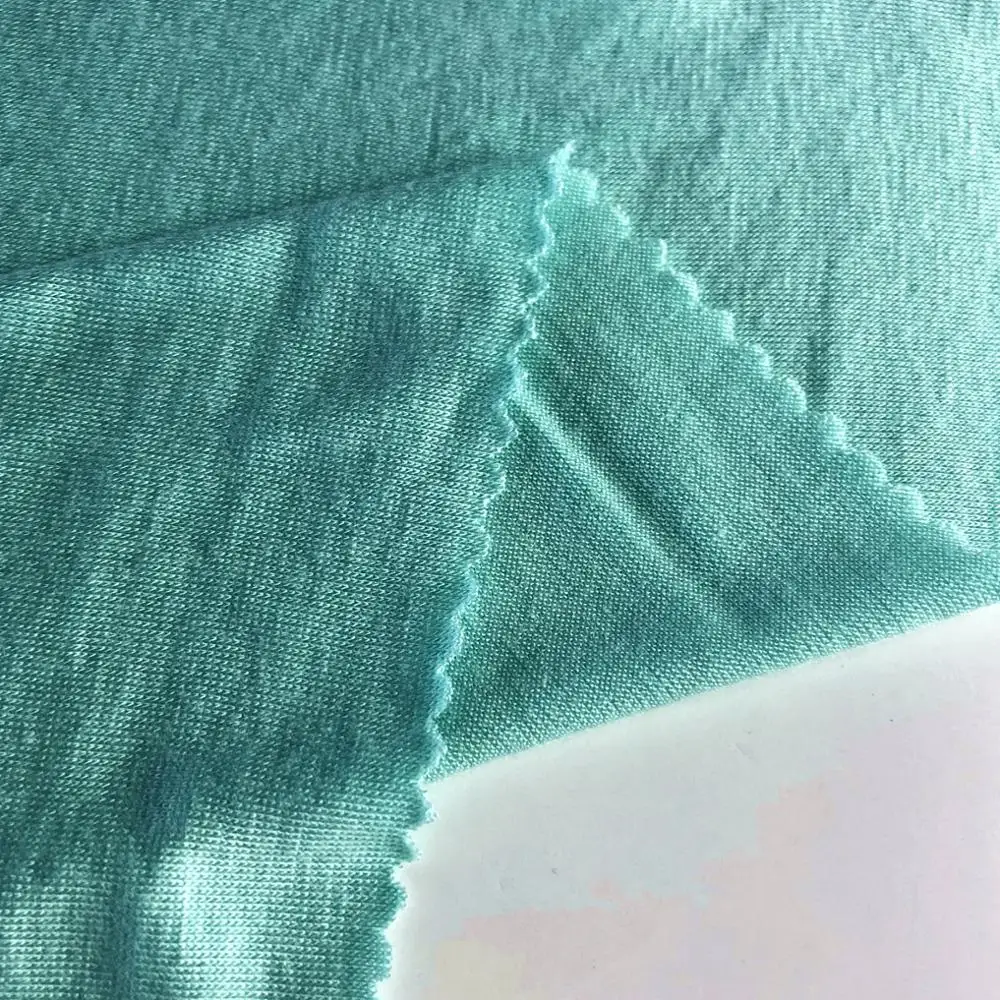 Hot sales rayon spandex jersey plain dyed  95% rayon 5% spandex knit fabric for shirts