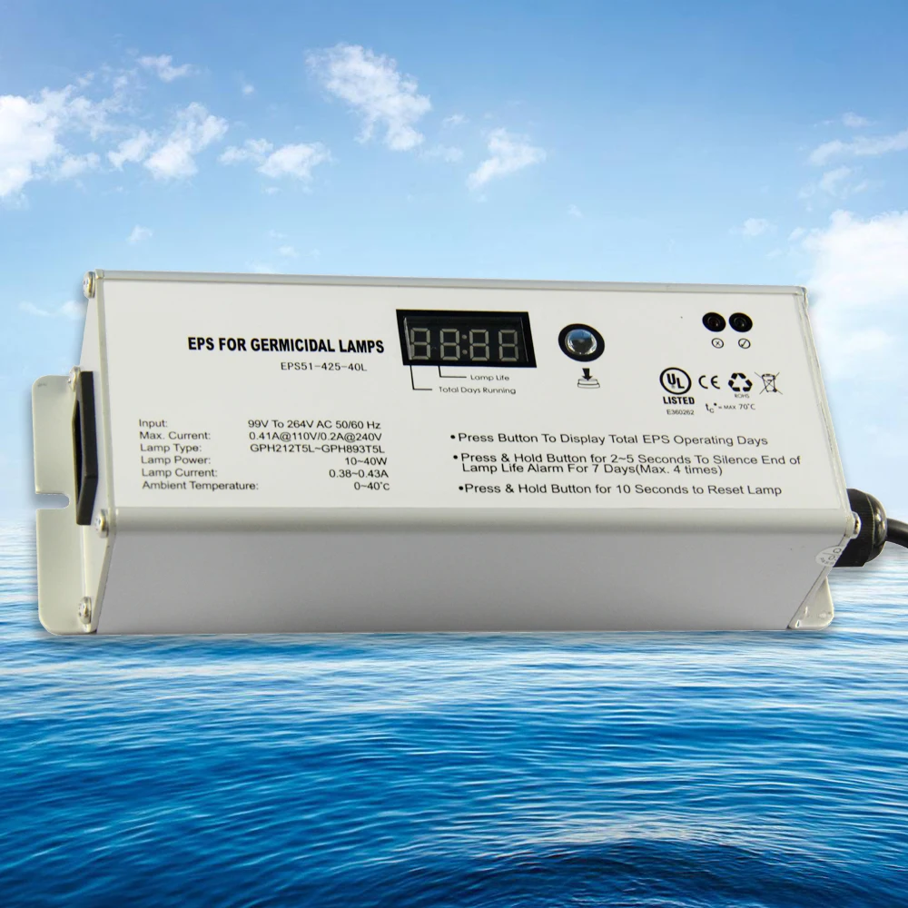 
Таймер, Ультрафиолетовый балласт для лампы 10-40 Вт 