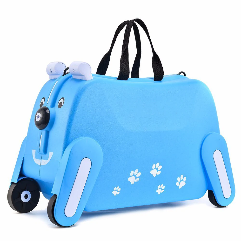 
kid Riding suitcase Children Trolley Ride on Suitcase Boy Travel Spinner Suitcase wheeled Luggage case for kids 