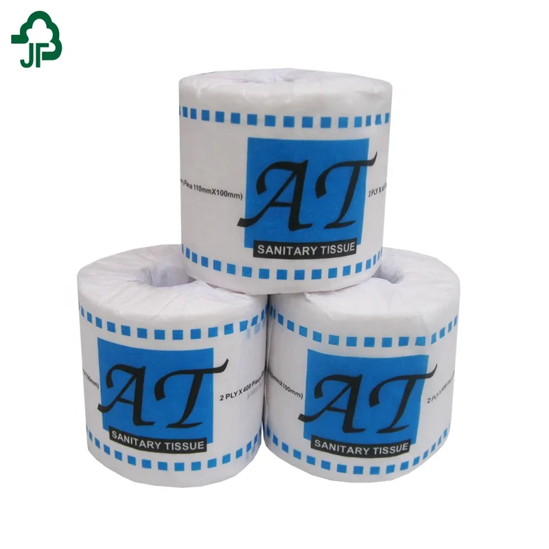 Wholesale Custom Printed White Bulk Pack Toilet Tissue  Paper Product Rolls For Bathroom