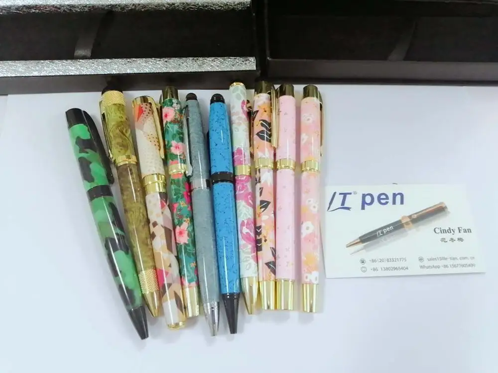 
Floral pen with full color printing heat transfer 