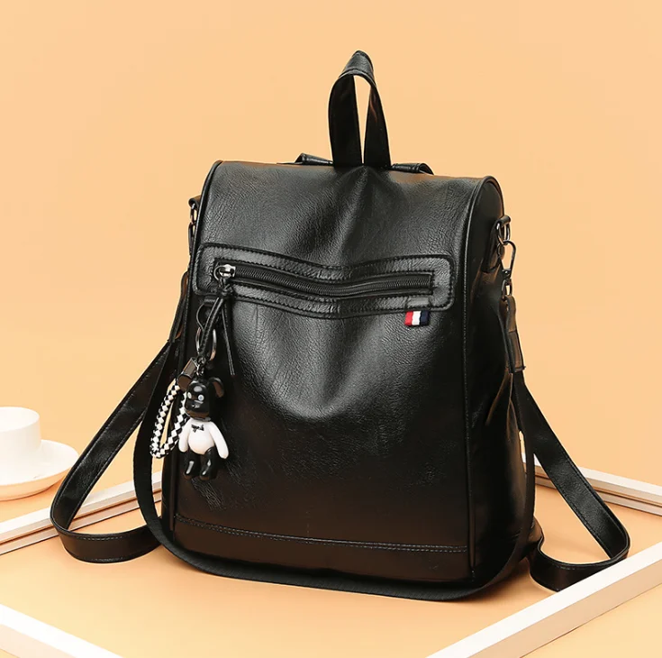 Women backpack nubuck leather+PU school backpacks for teenage girls casual large capacity shoulder bags