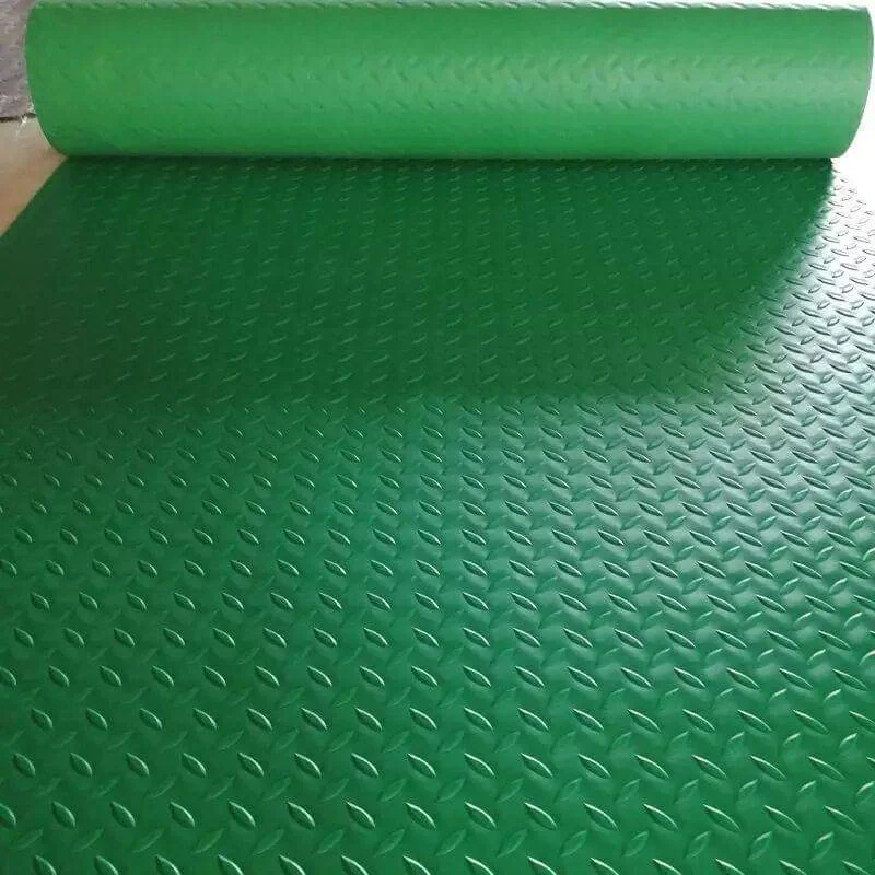 SD Surface Round Button Anti Slip Rubber Sheet Flooring Mat