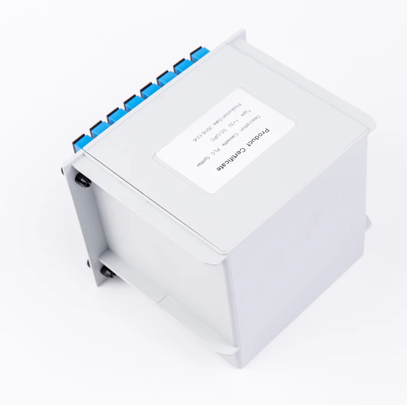 High quality plc splitter 1x2 1x4 1x8 1x16 1X32 1X64 fiber optic cassette splitter for ftth networks