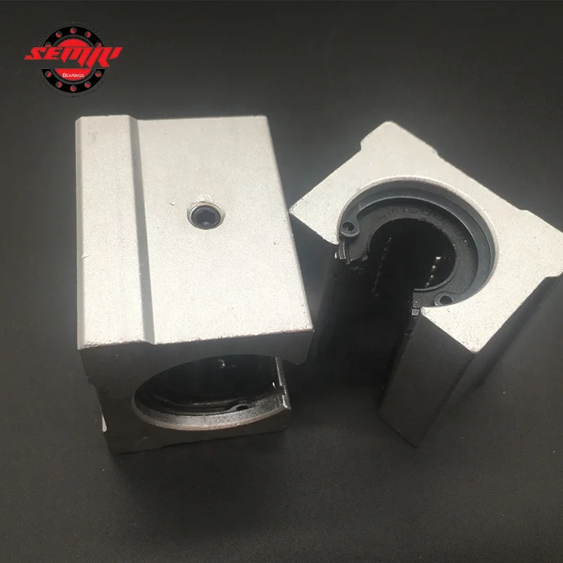 SBR20UU, алюминиевый блок 20 мм, линейный движущийся шарикоподшипник, скользящий блок