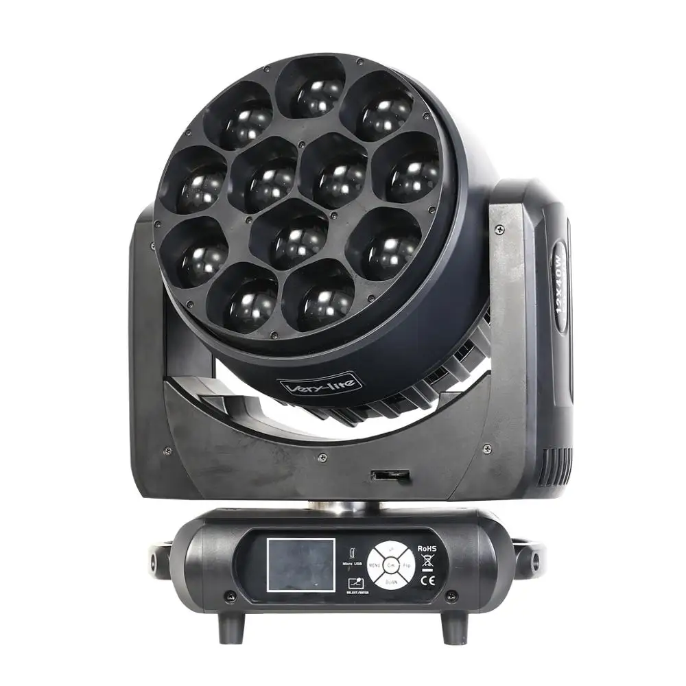 2021 Beam Wash Bee Eye 12x40W RGBW 4in1 Lyre Dot Control Dmx Moving Head Led Zoom