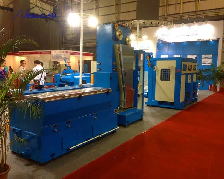 speed circuit type intermediate/medium copper wire drawing machine with continuous online annealing