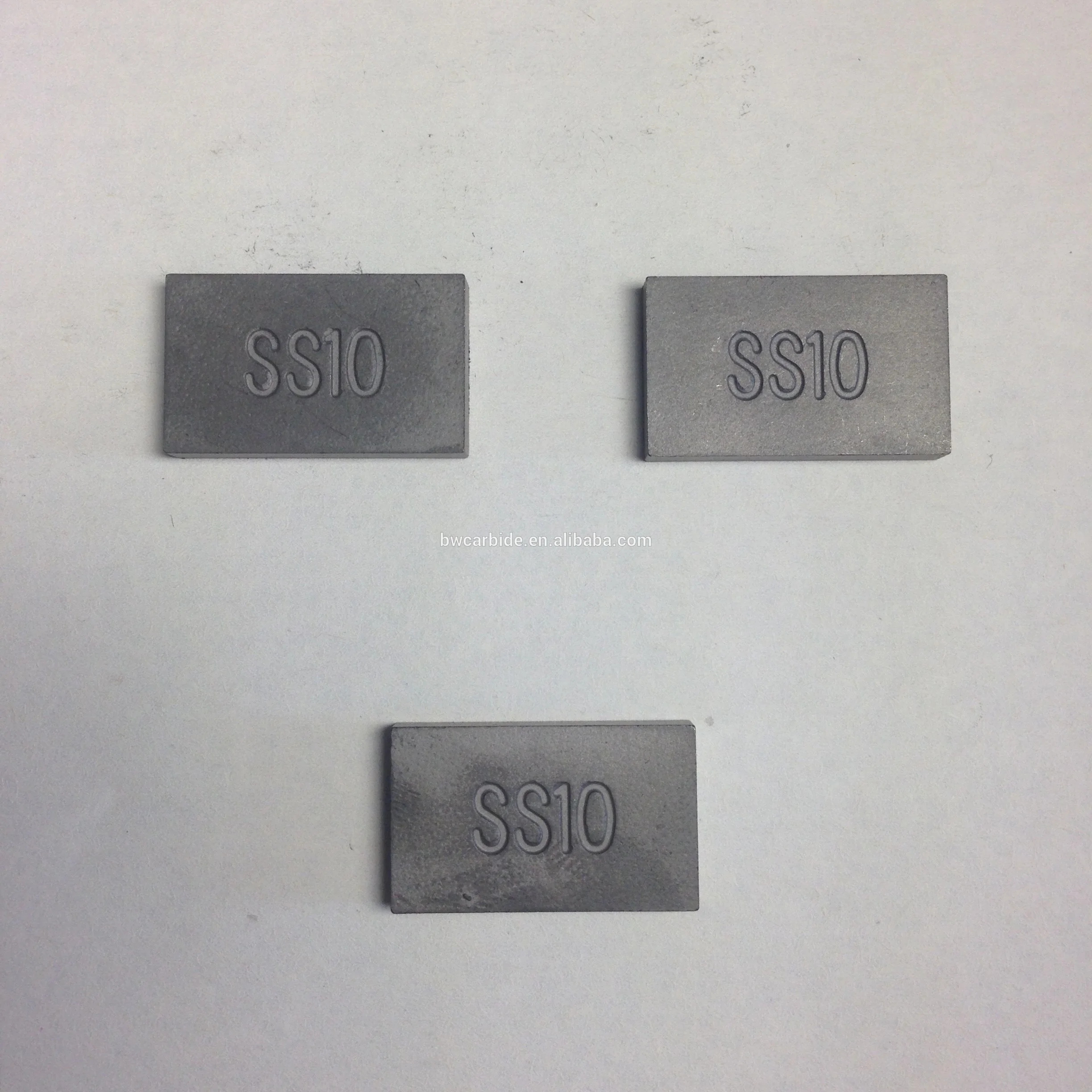 Tungsten Carbide SS10 tips for Lime Stone cutting 20X12X3