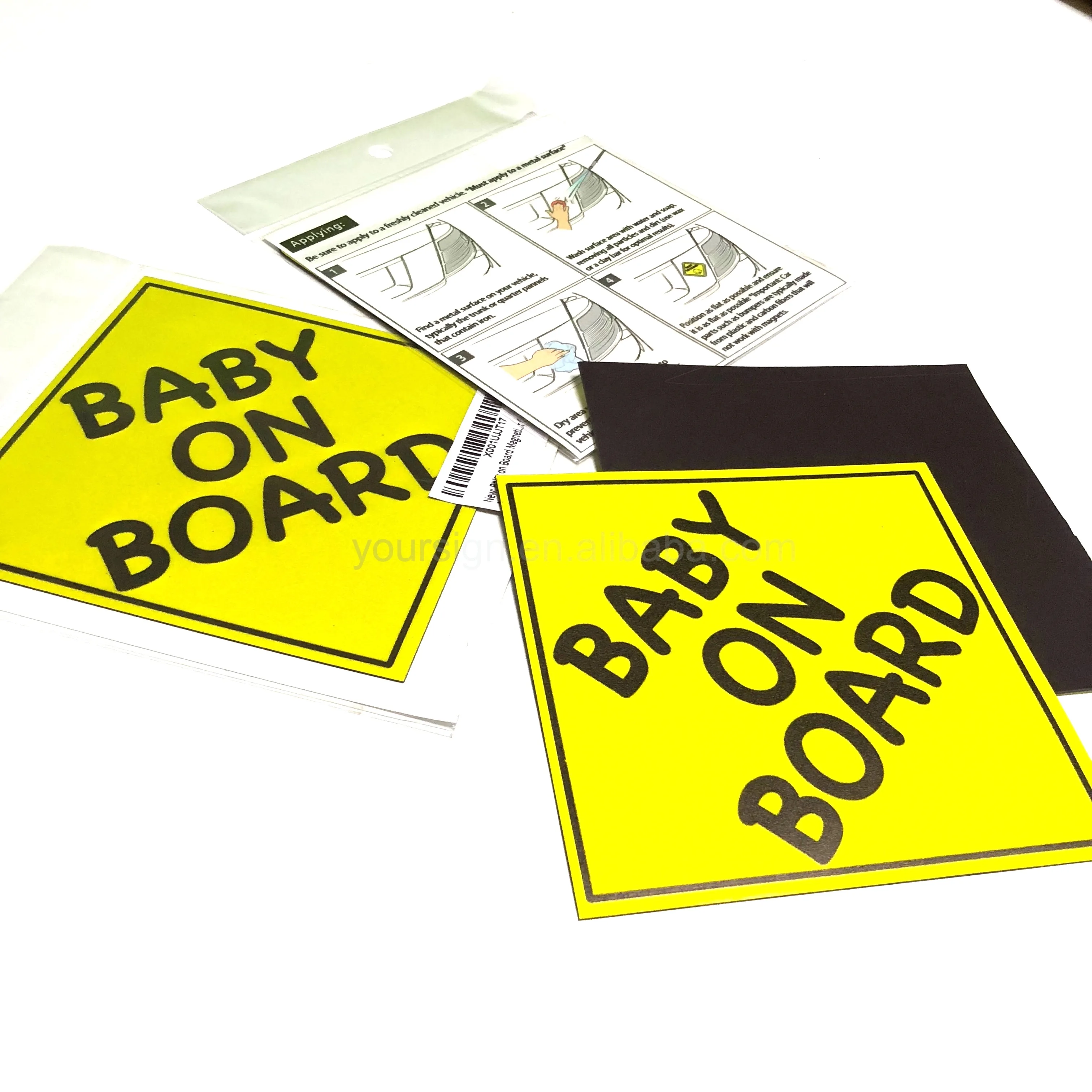 magnet cars baby on board sign magnetic sticker