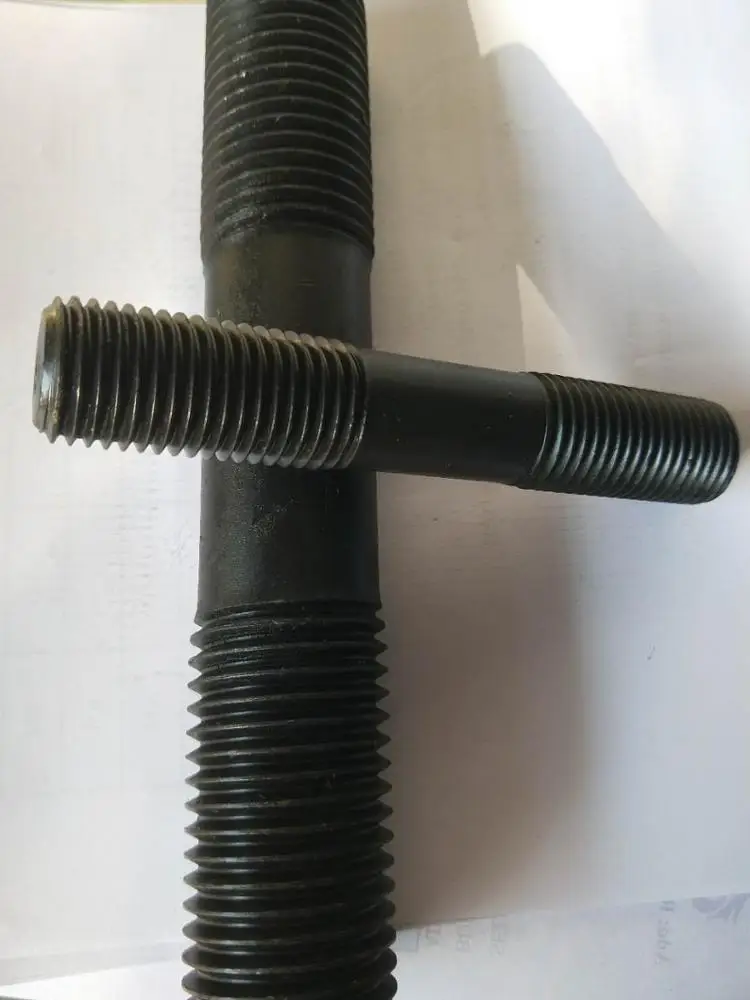 
half thread double ends bolts astm a193 grade standard size carbide metal m27 b7 stud bolt 