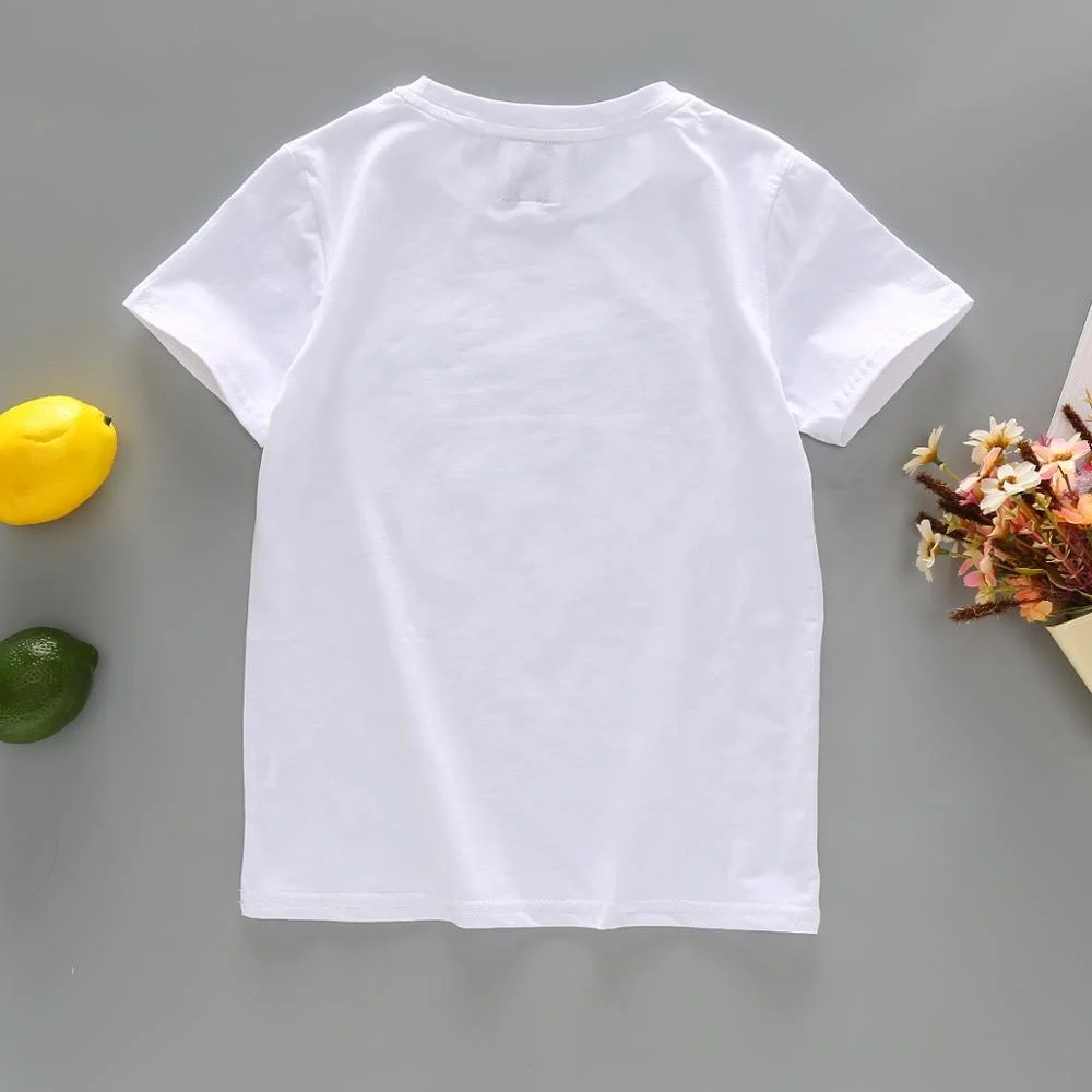 
Wholesale Girls Rainbow Heart Flip Sequin T-shirt in White 